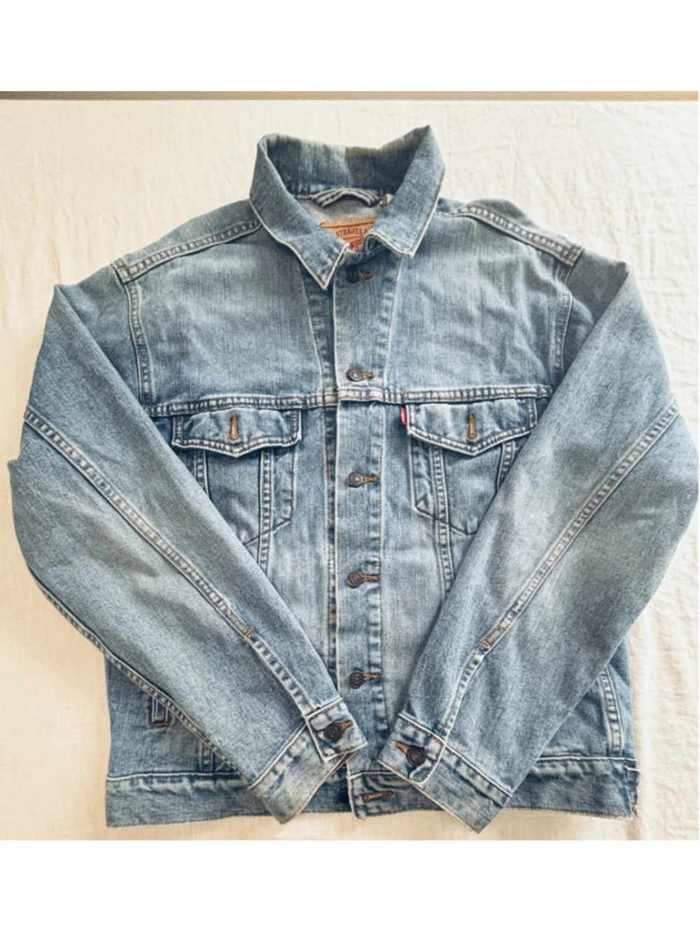 Levis Denim Jean Jacket Trucker Blue 70507-0389 Mens Medium
